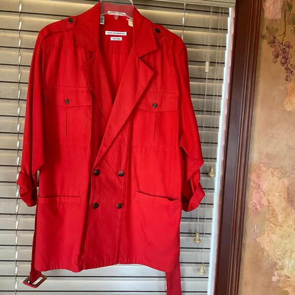 Jacket, trench coat look back. - Picture 1 of 8